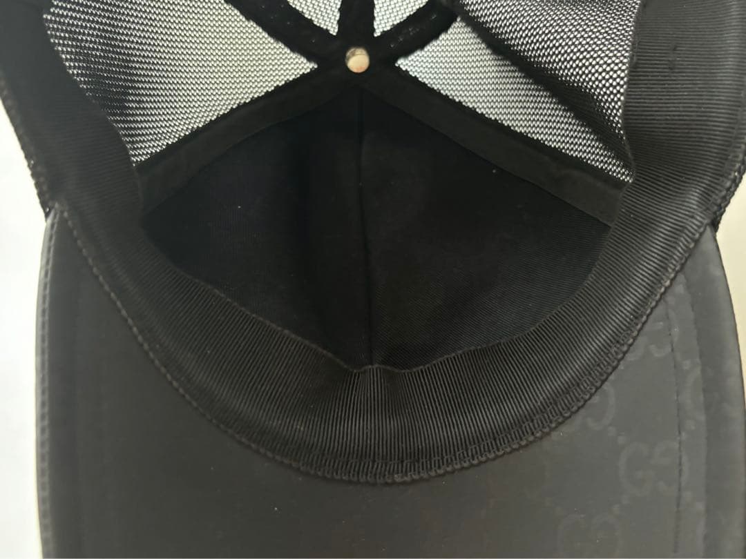 ☆美品☆ グッチ　GG柄　ナイロン　メッシュ　キャップ　帽子　ユニセックス