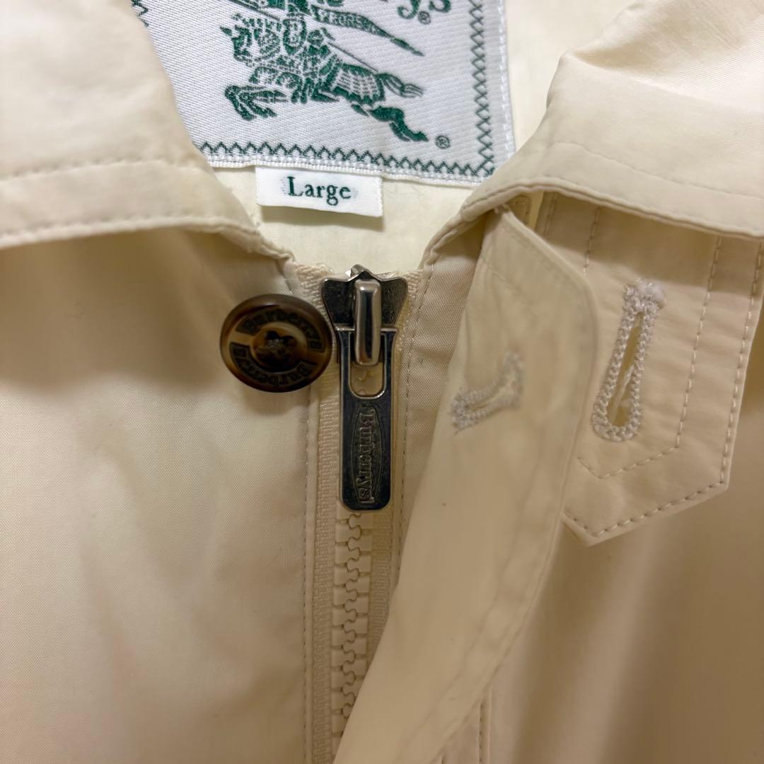 90s Burberrys スイングトップ ハリントンジャケット ホワイト 刺繍