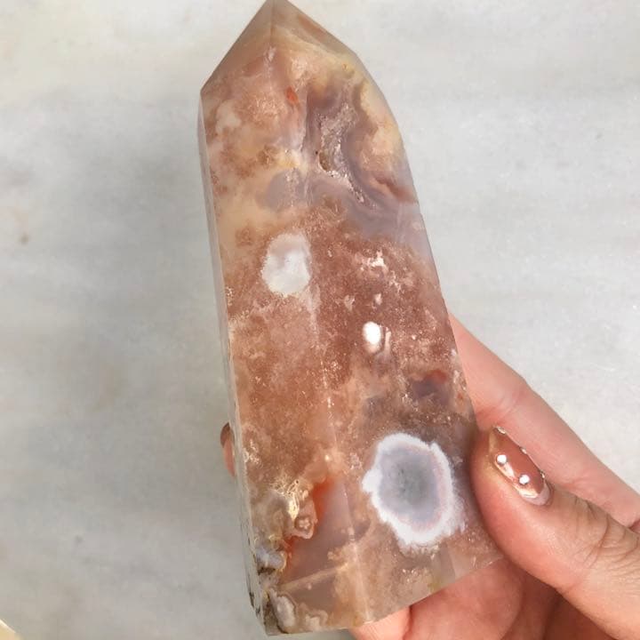 コーラルピンクアメジスト フラワーアゲート