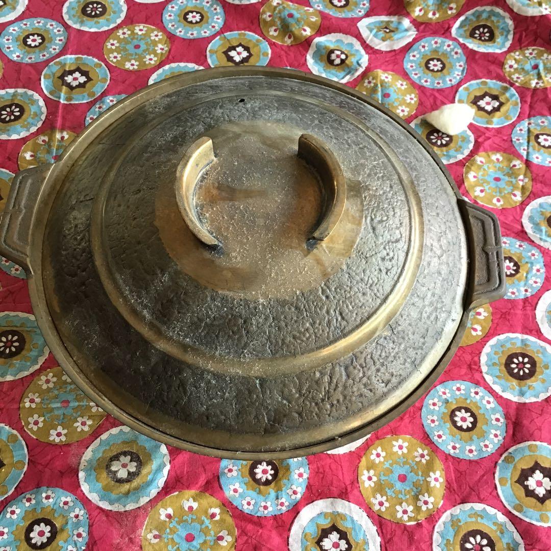 真鍮製　砲金鍋　中古