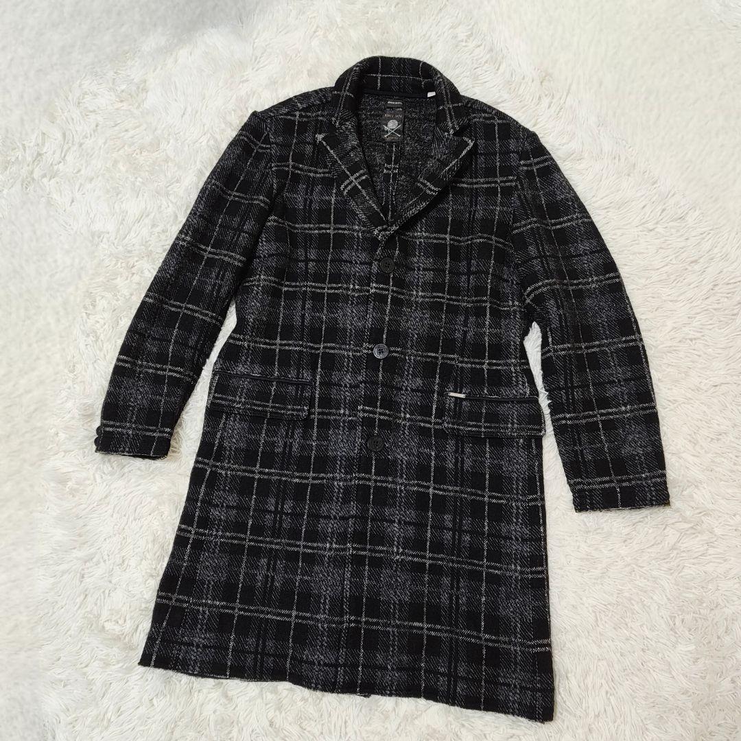DIESEL チェスターコート XL LL チェック
