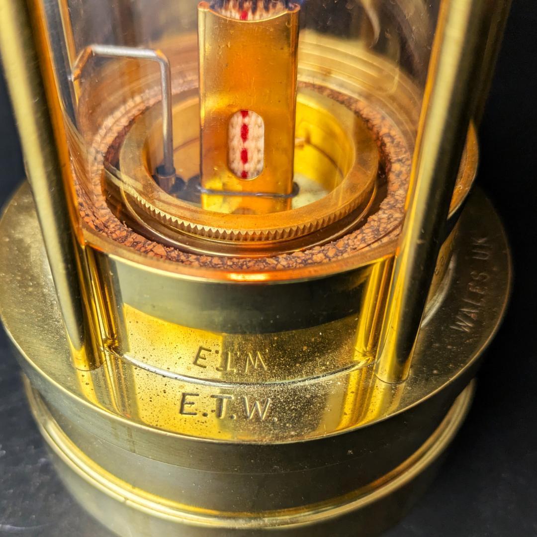 英国ウェールズ製ETW真鍮カンブリアン型マイナーズランプ 新品未使用テスト済み