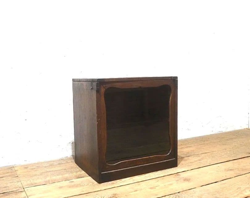 1397 アンティーク　ケンドン式　ガラスケース　飾り棚　収納棚　レトロ　古家具