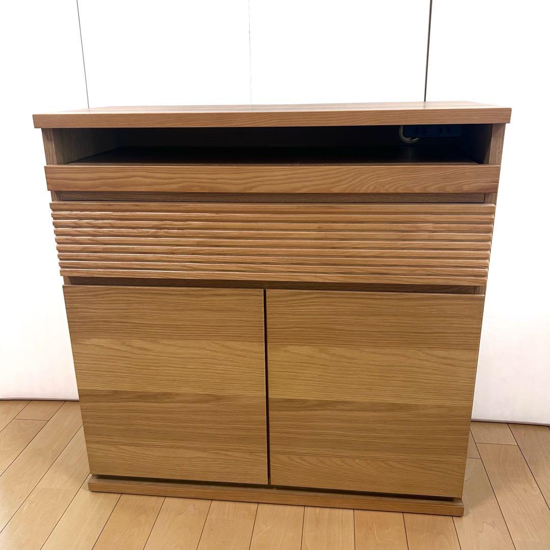 Meuble モーブル　ノーク NOOKサイドボード 幅80 ルーバー引き出し