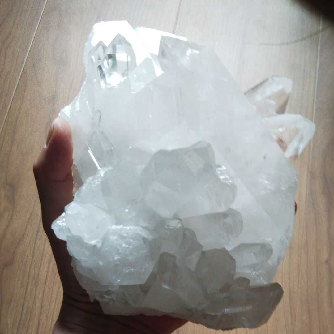 水晶 ブラジル ミナジェスライス産 クラスター 水晶群