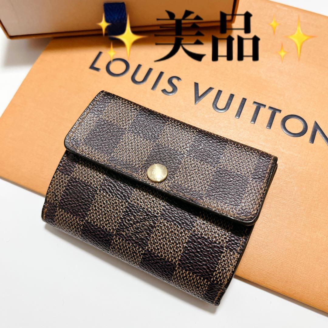 美品 ルイヴィトン ダミエ エベヌ ラドロー ケース カードケース 茶色