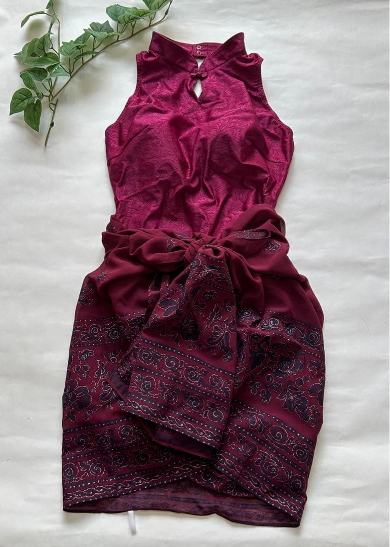 専用マスカレットさん　体型カバー13号　ワンピース水着(パレオ付き)日本製