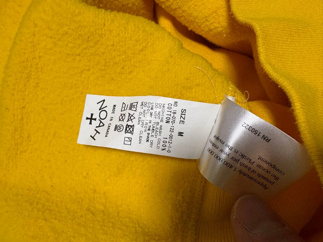 w*e様 NOAH プルオーバースウェットパーカー