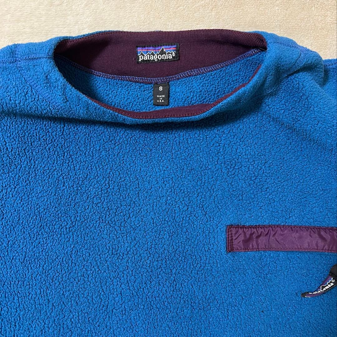 USA製 パタゴニア 90s ライトウェイトシンチラクルー プルオーバー
