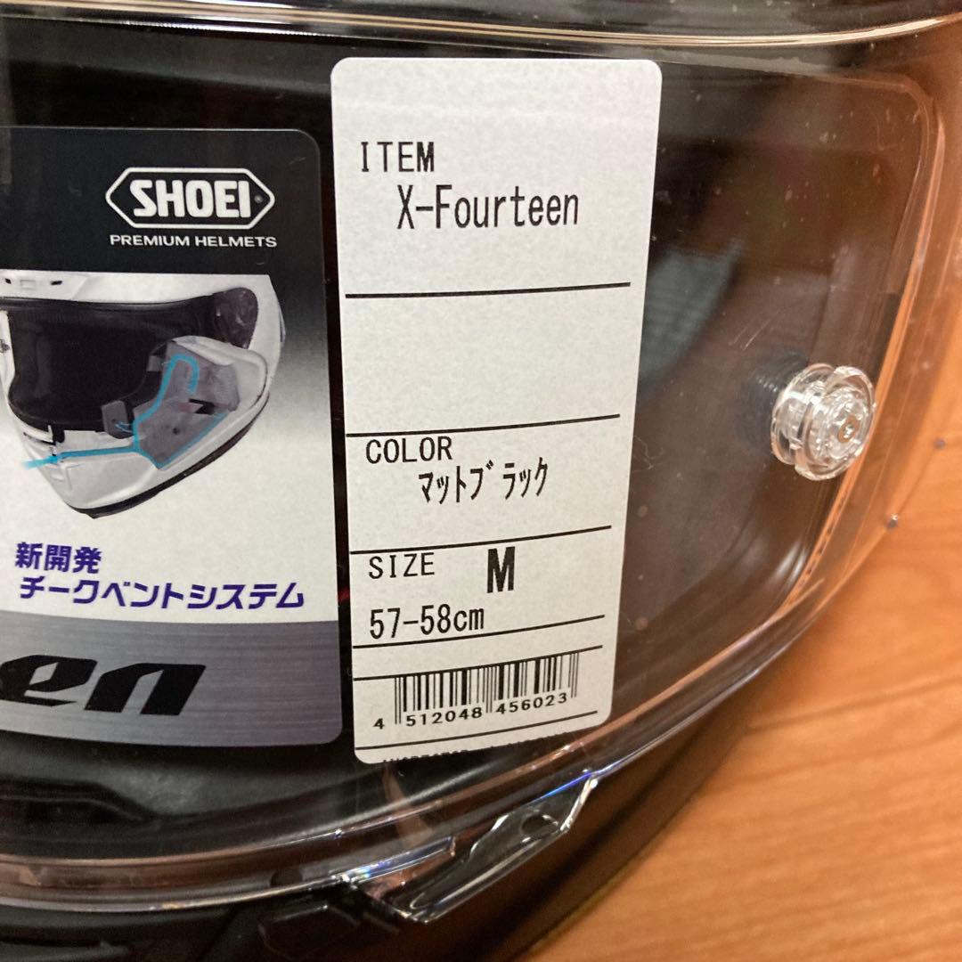 SHOEI X-Fourteen マットブラックヘルメット　Mサイズ