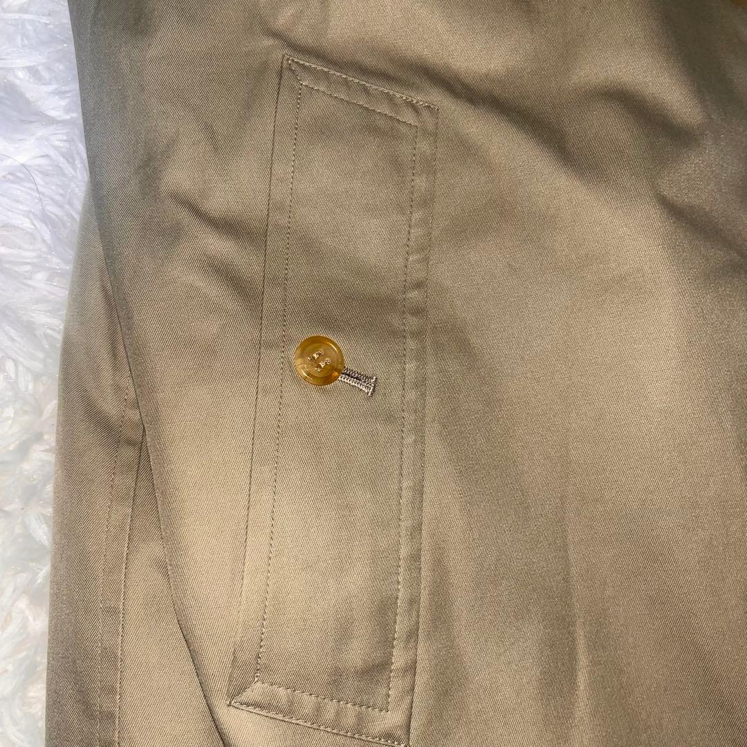 【人気】バーバリー ステンカラーコート ライナー付き ノバチェック　玉虫色M