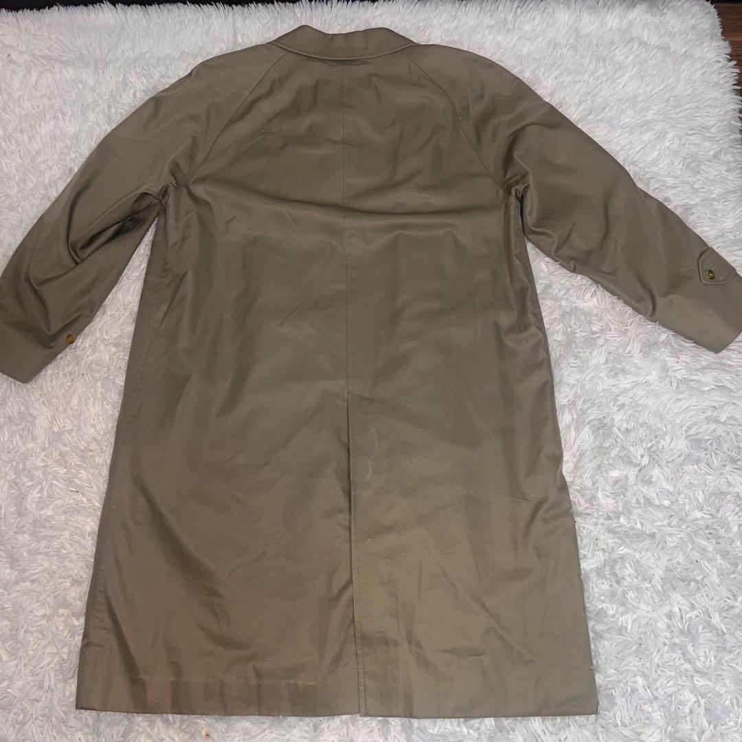 【人気】バーバリー ステンカラーコート ライナー付き ノバチェック　玉虫色M