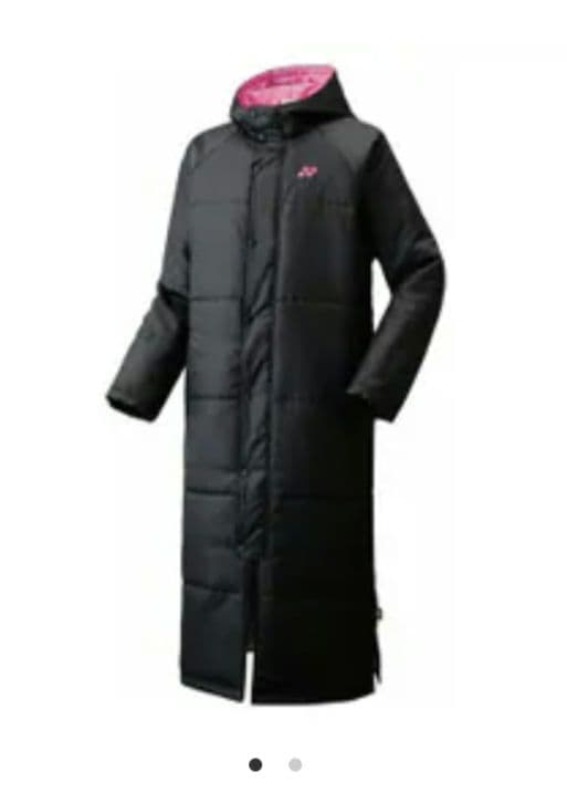 YONEX　ヨネックス ベンチコート Ｓ ブラック×ピンク