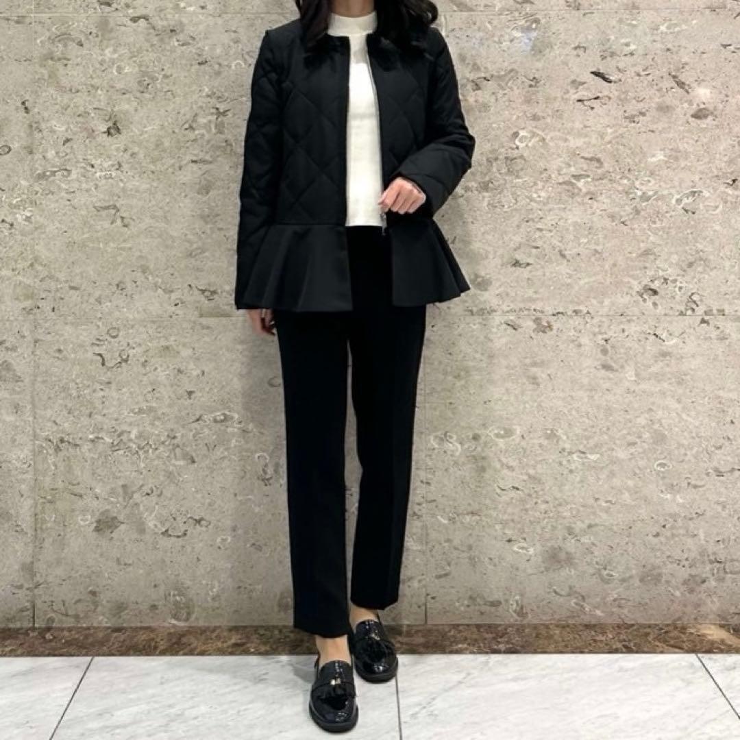 エムプルミエ キルティングぺプラムダウン黒36(クリーニング済)