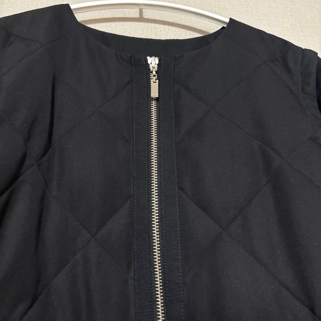 エムプルミエ キルティングぺプラムダウン黒36(クリーニング済)