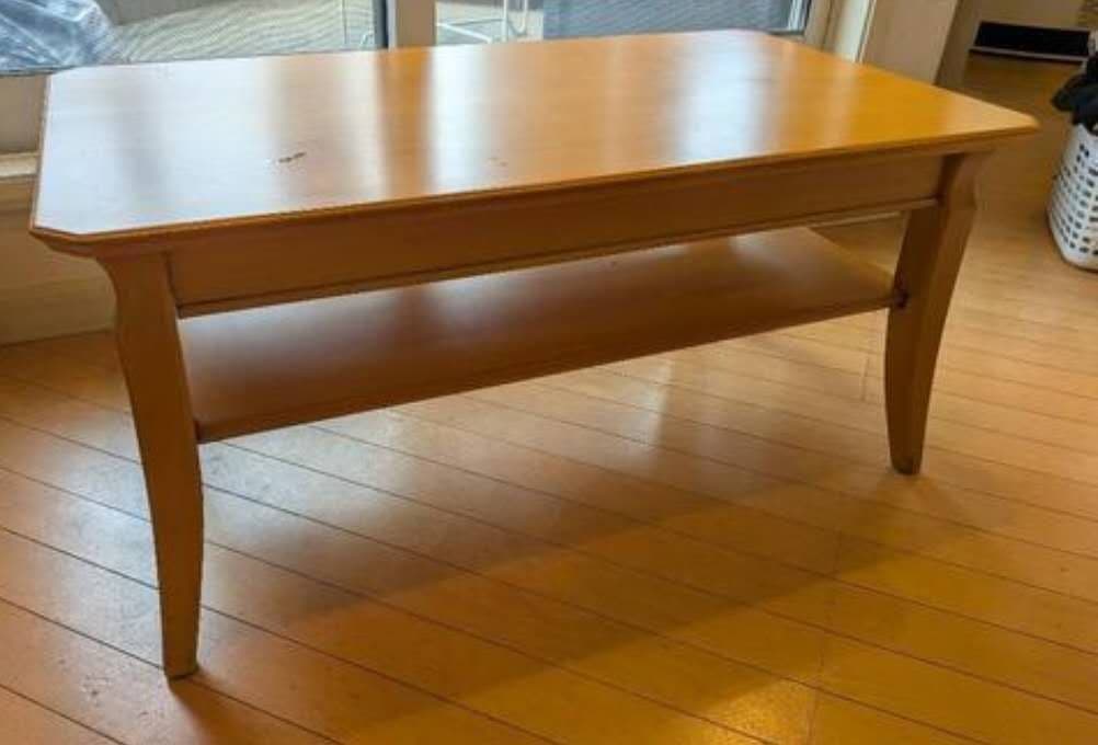 天然木　ナチュラル　センターテーブル　ローテーブル