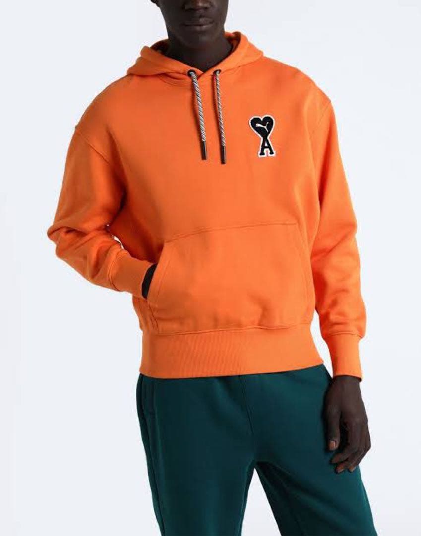 AMI×PUMAオレンジフーディーUS M新品タグ付