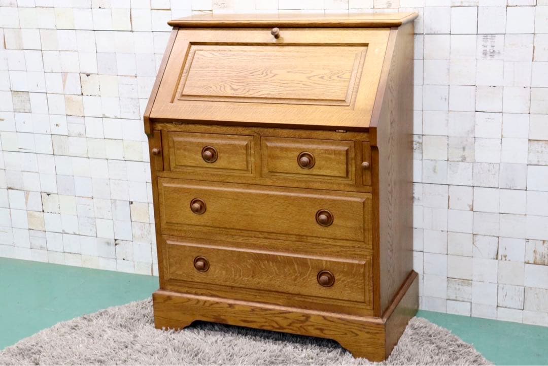 GMGK340○えぞ民芸家具 / 蝦夷民芸家具 敏音知 ライティングビューロー