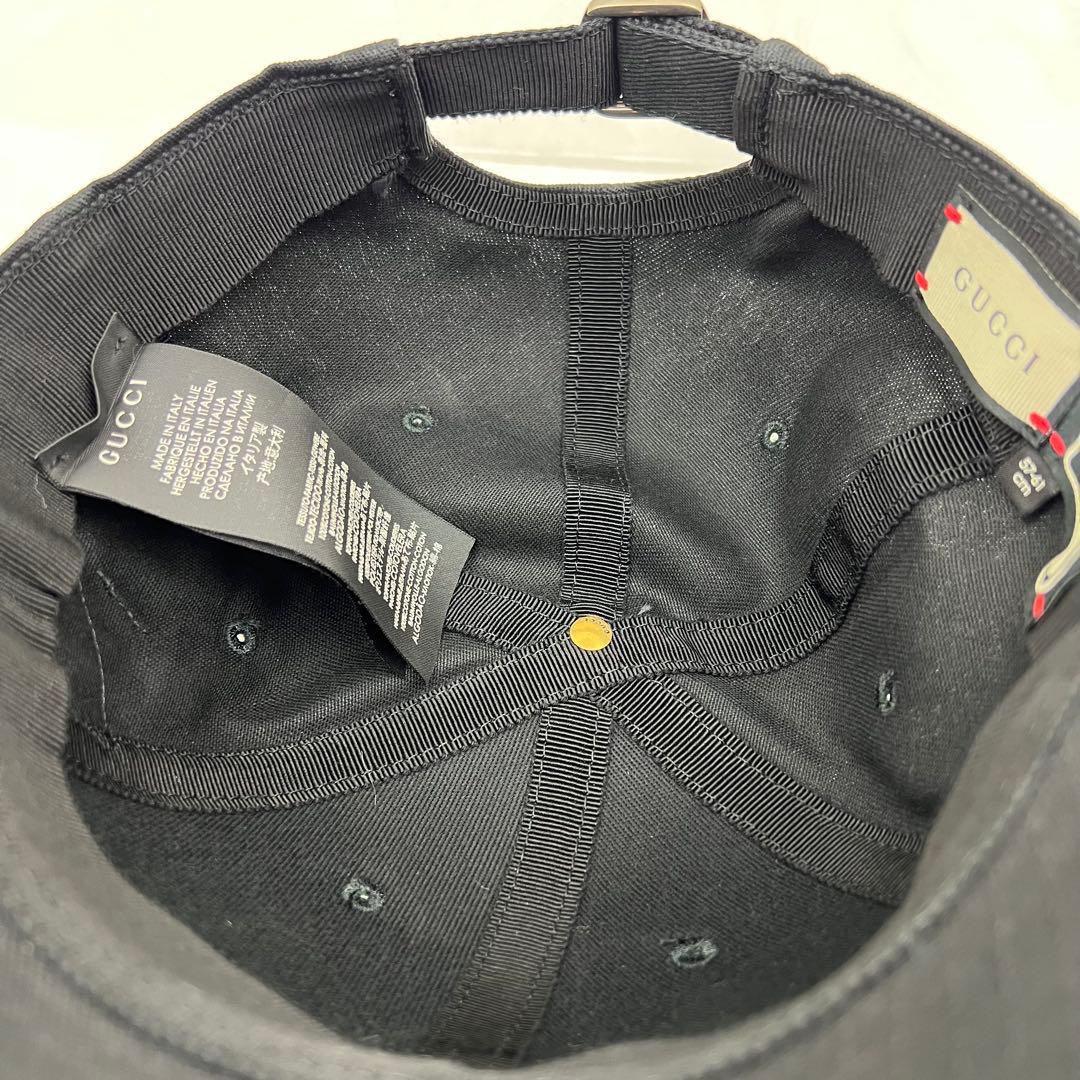 美品✨【GUCCI×MLB】ヤンキース ベースボールキャップ 刺繍ロゴ 黒