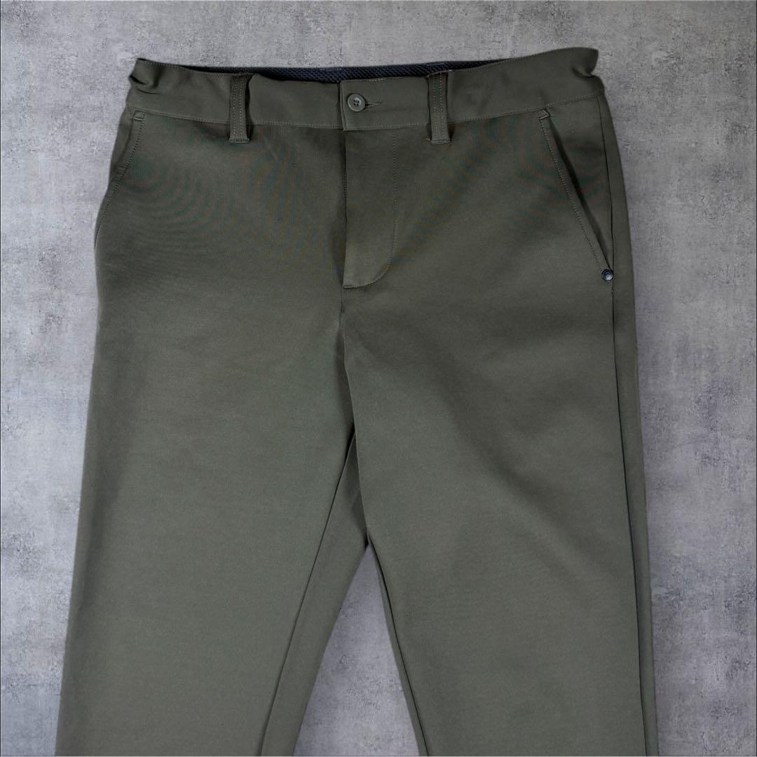 極美品 ブリーフィング BRIEFING 3D ロゴ ジョガー パンツ カーキ