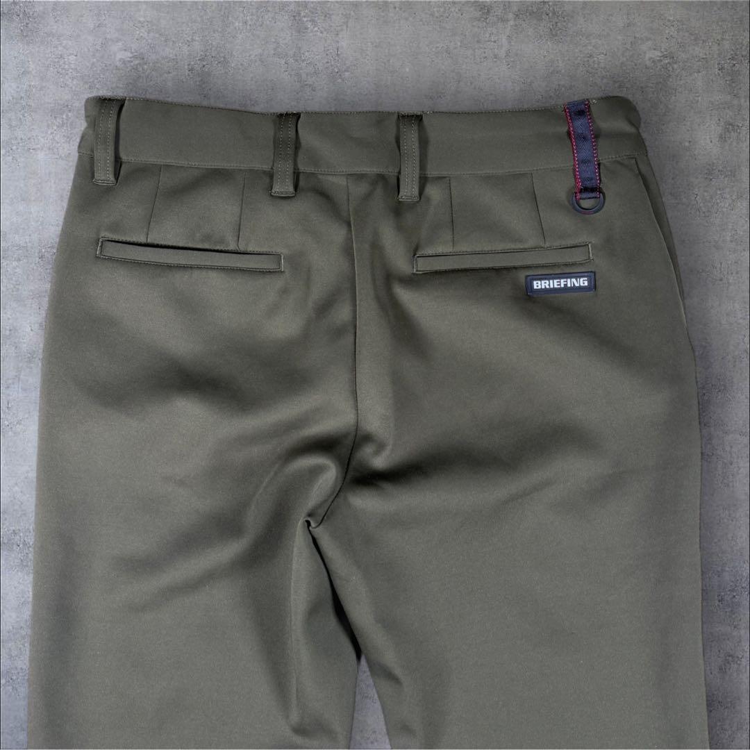 極美品 ブリーフィング BRIEFING 3D ロゴ ジョガー パンツ カーキ