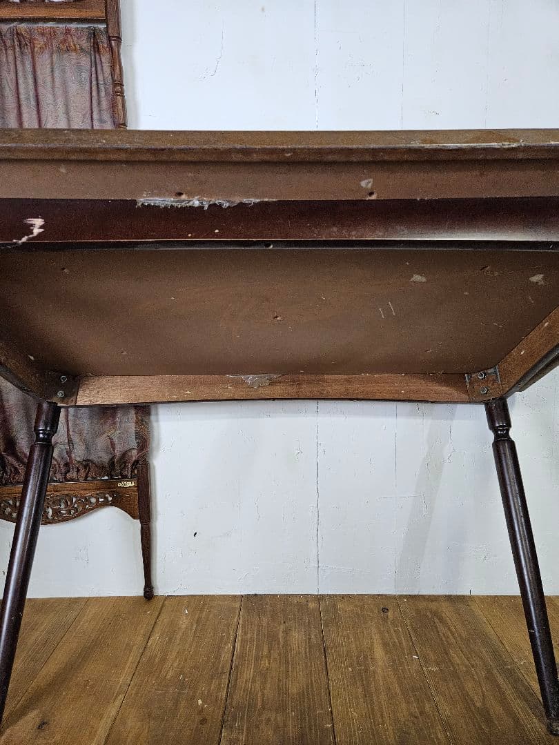 Japan vintage 昭和のテーブル 作業台 飾り台 デコラ天板 レトロ