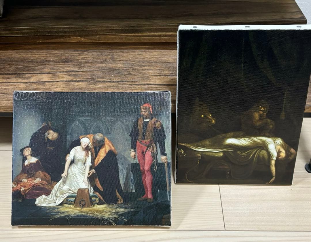 怖い絵展　ミニキャンバス　2点セット