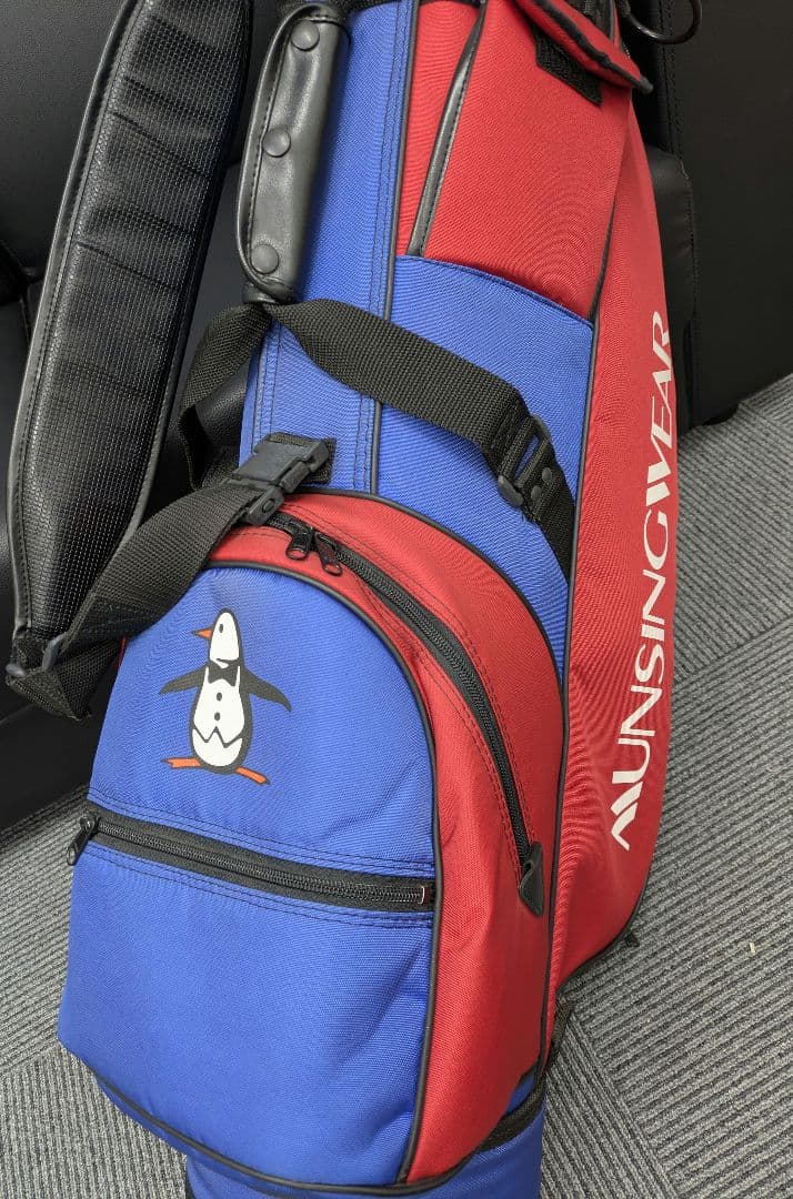 MUSINGWEAR マンシングウェア ゴルフバッグ 青/赤