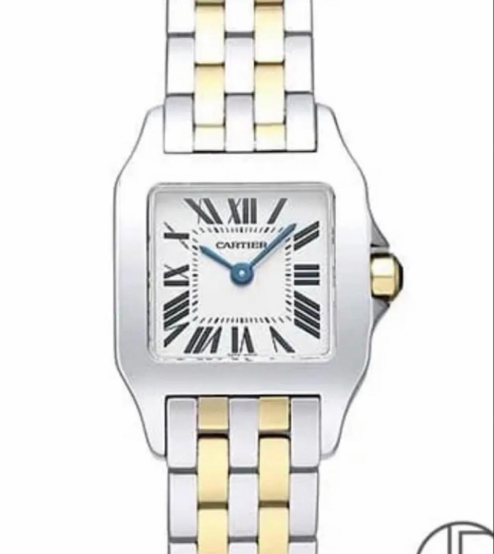 【クミクミ】Cartier カルティエ　サントスドゥモワゼル SM コンビ