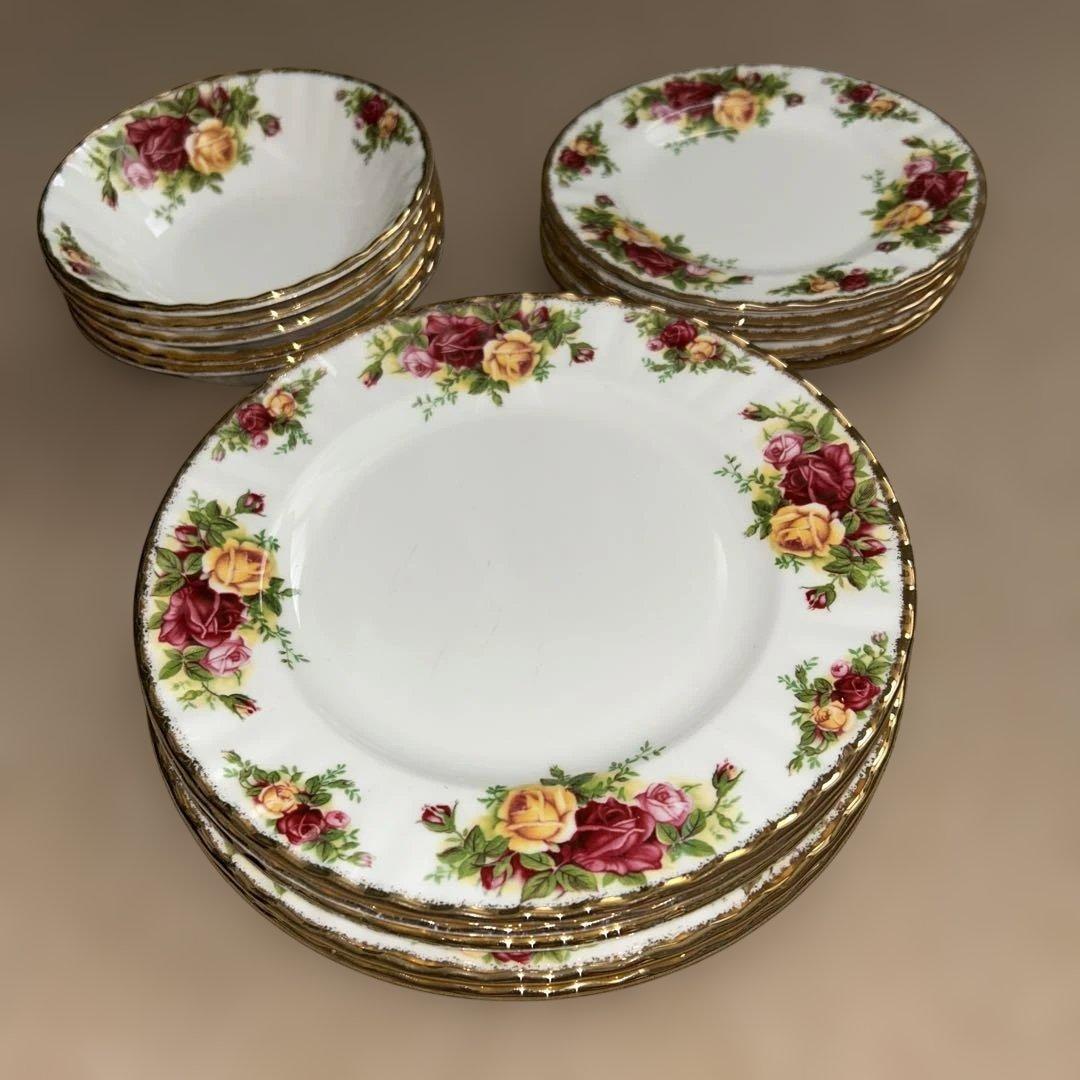 ロイヤルアルバート 15枚　オールドカントリーローズ プレート 