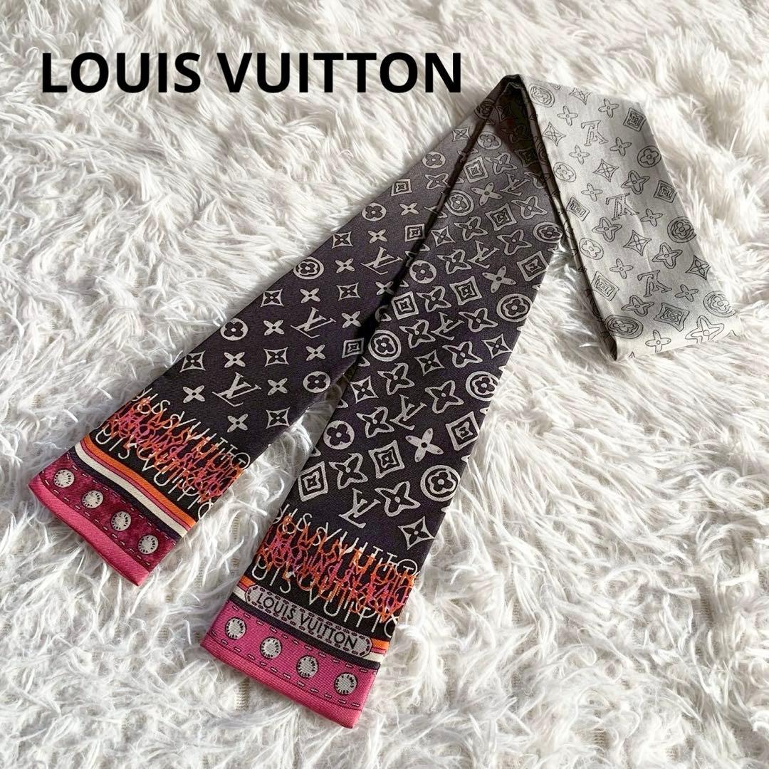 LOUIS VUITTON　ルイヴィトン　バンドー　モノグラム　マップ　スカーフ