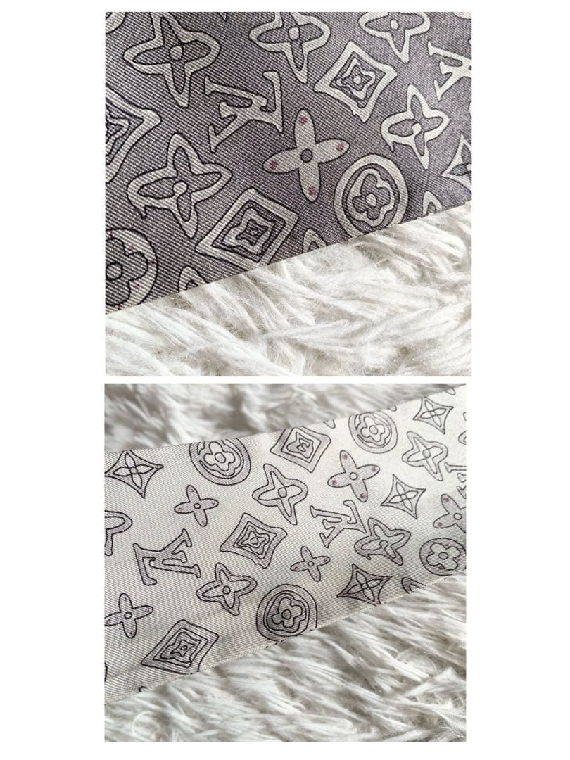 LOUIS VUITTON　ルイヴィトン　バンドー　モノグラム　マップ　スカーフ