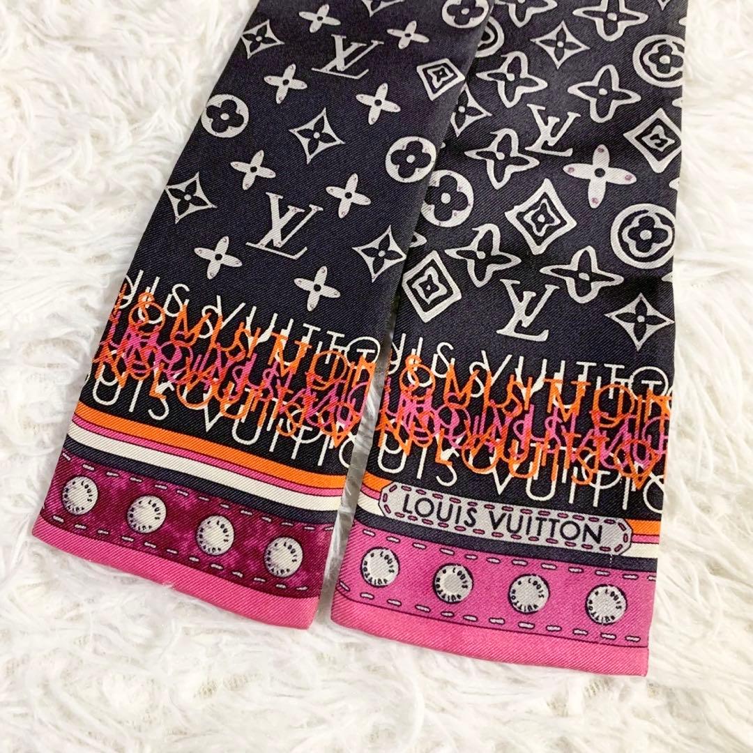 LOUIS VUITTON　ルイヴィトン　バンドー　モノグラム　マップ　スカーフ