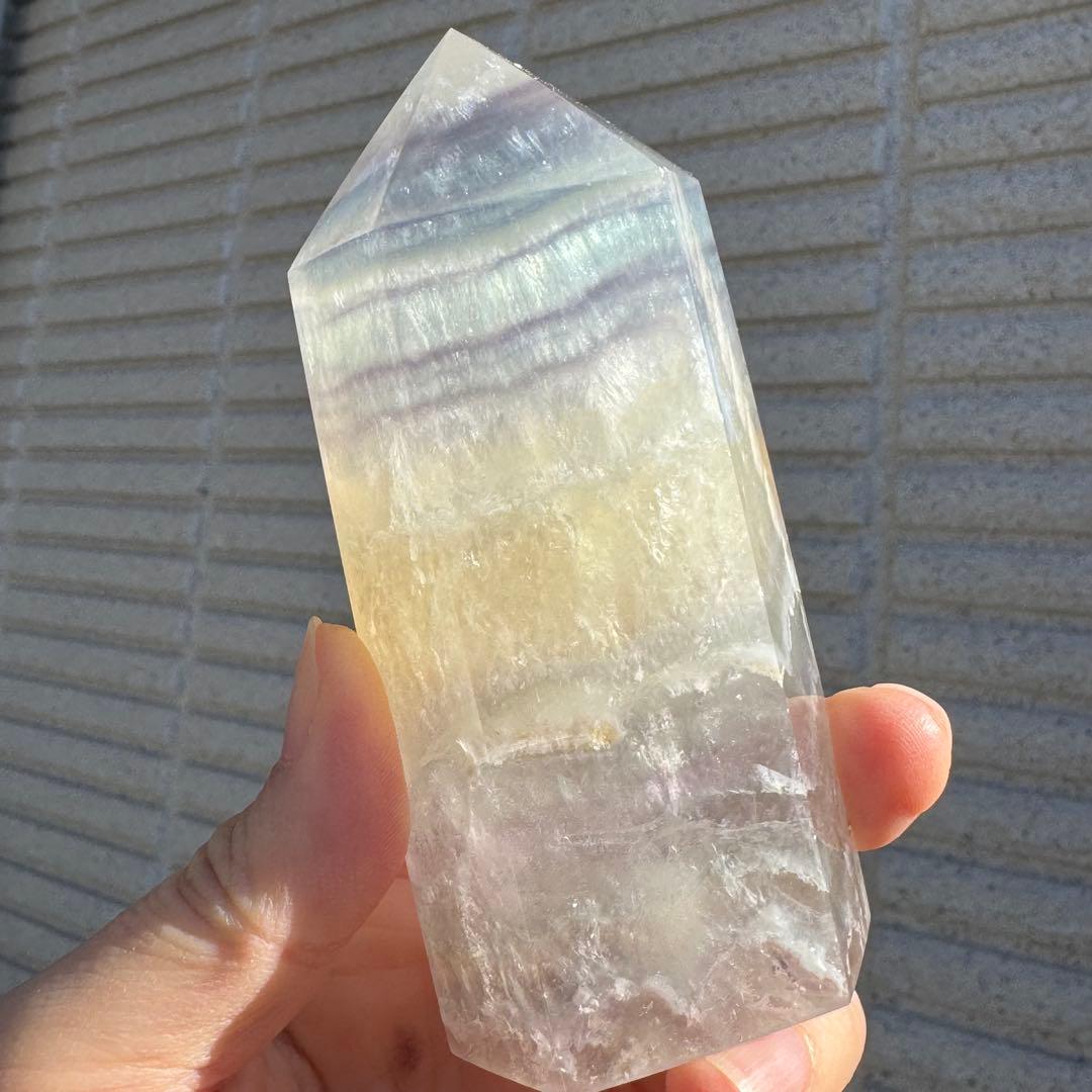 【高品質】 パステルカラー　フローライト　ポイント