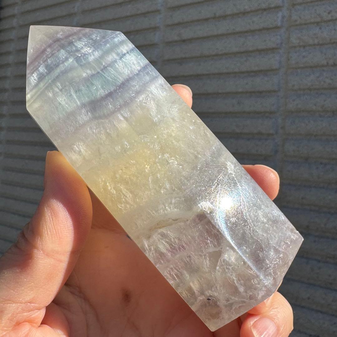 【高品質】 パステルカラー　フローライト　ポイント