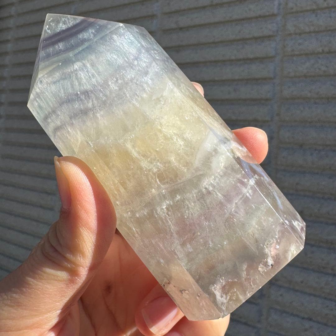 【高品質】 パステルカラー　フローライト　ポイント