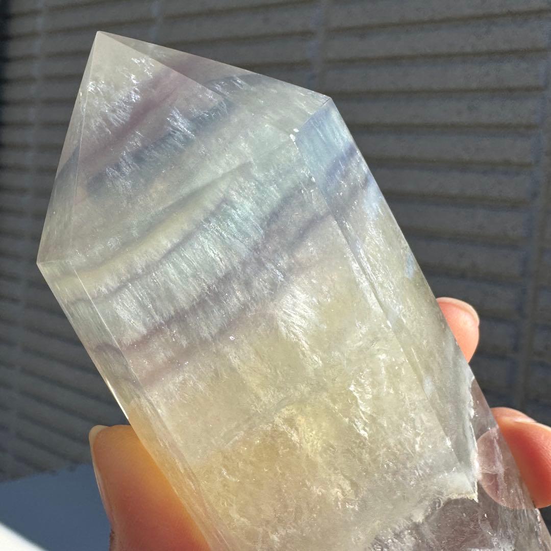 【高品質】 パステルカラー　フローライト　ポイント