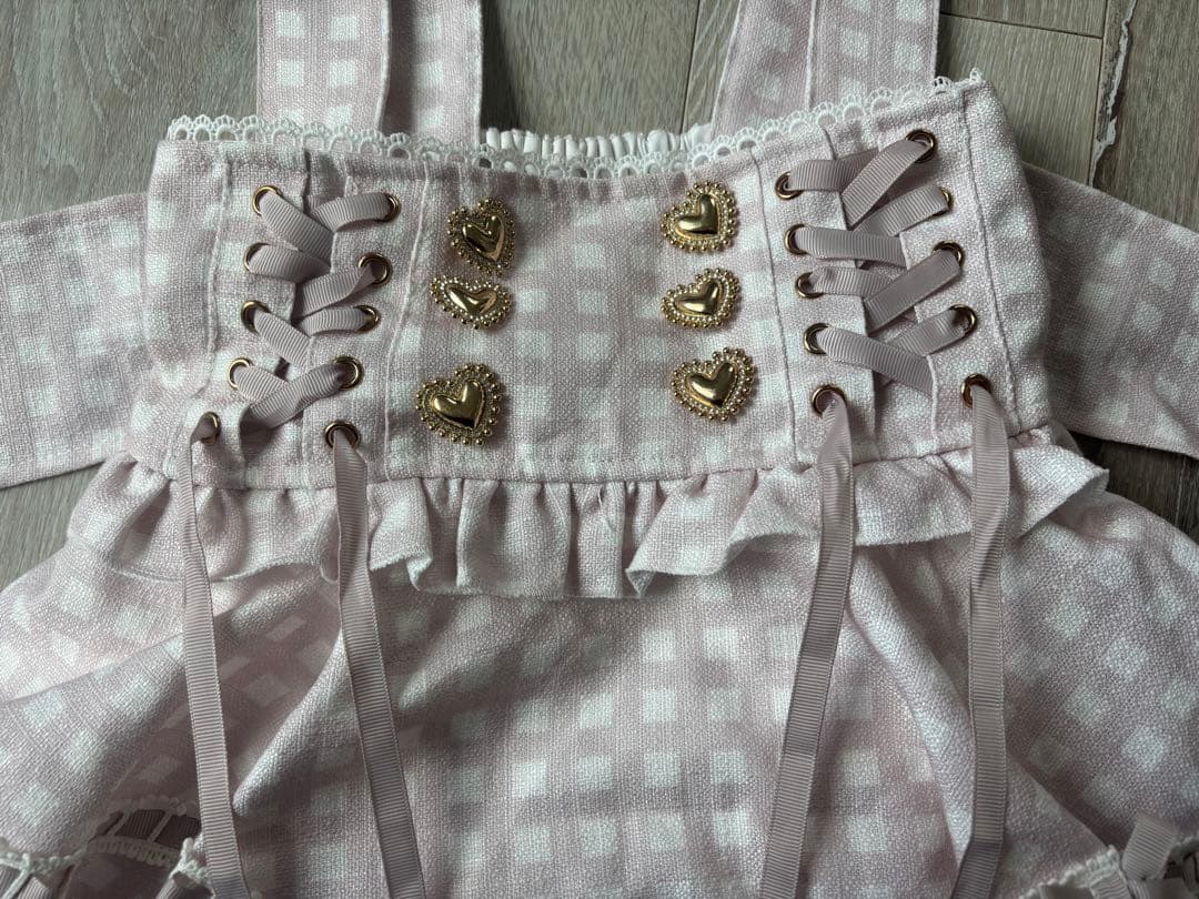 リズリサ系 スカパン ギンガム ピンク