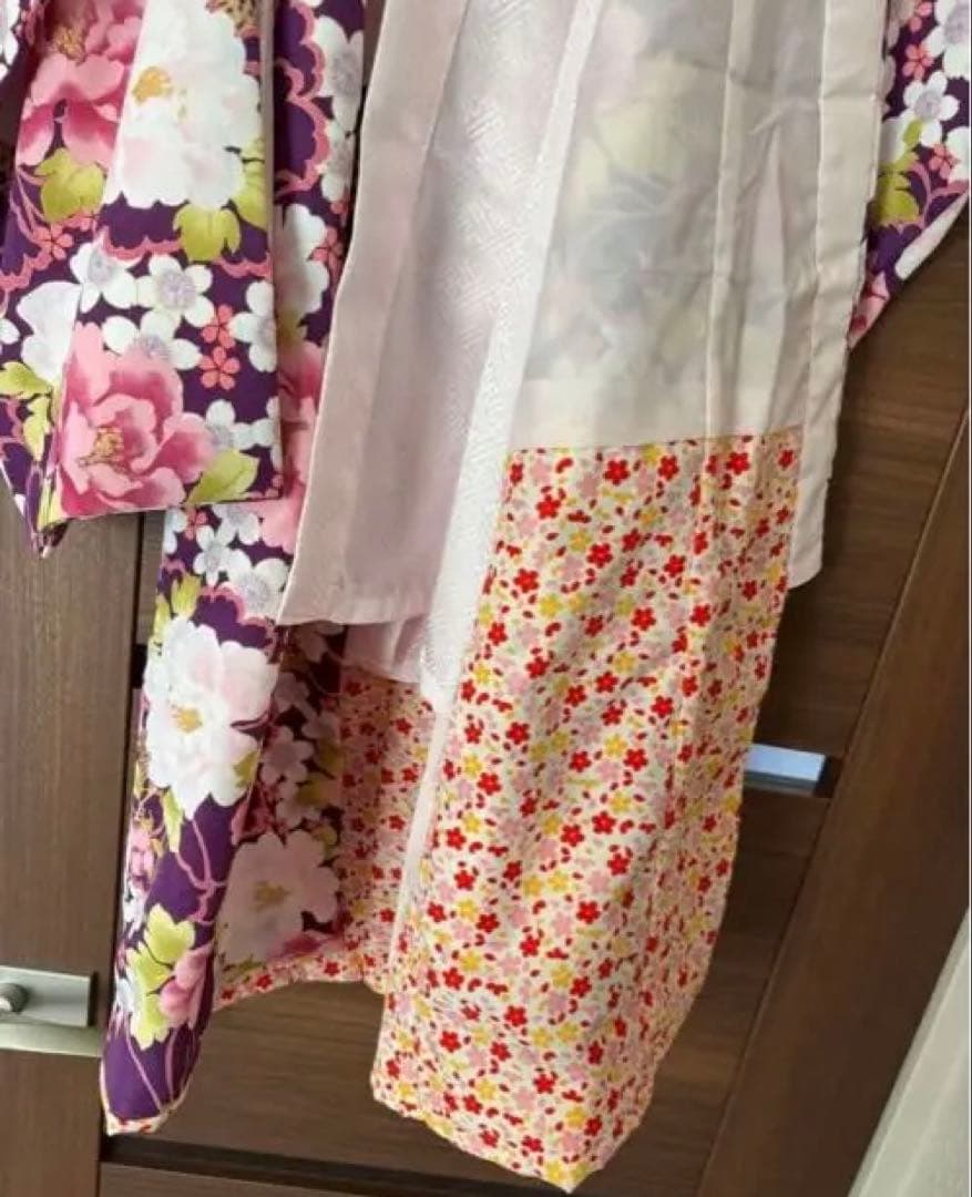 綺麗な紫がかわいい 女の子三歳 七五三 ブランド