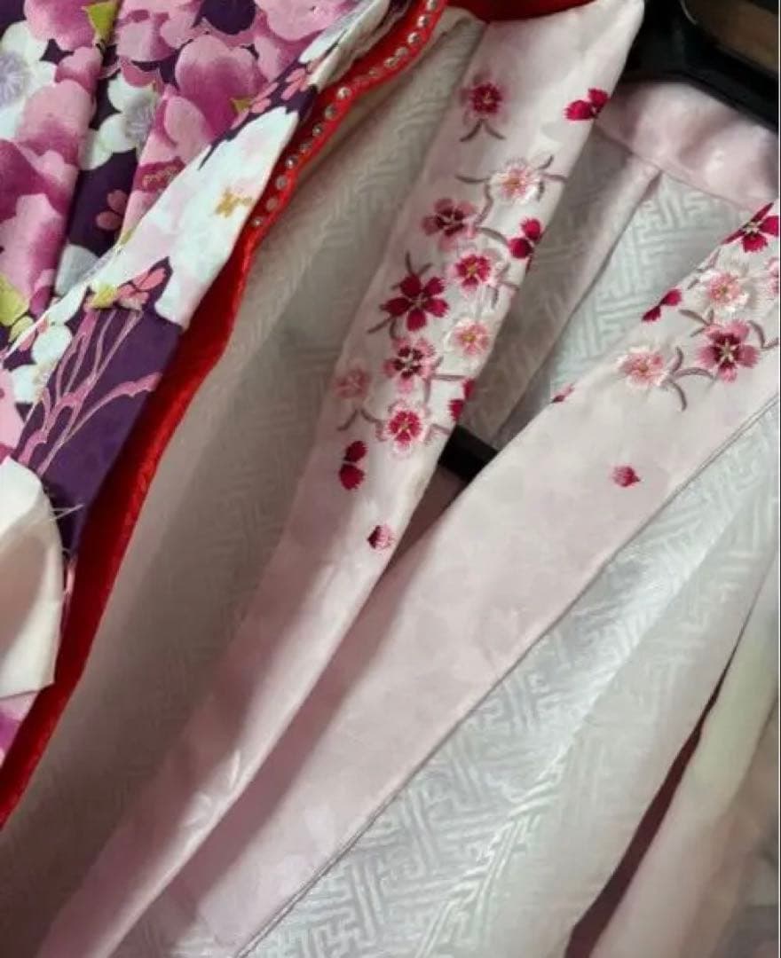 綺麗な紫がかわいい 女の子三歳 七五三 ブランド