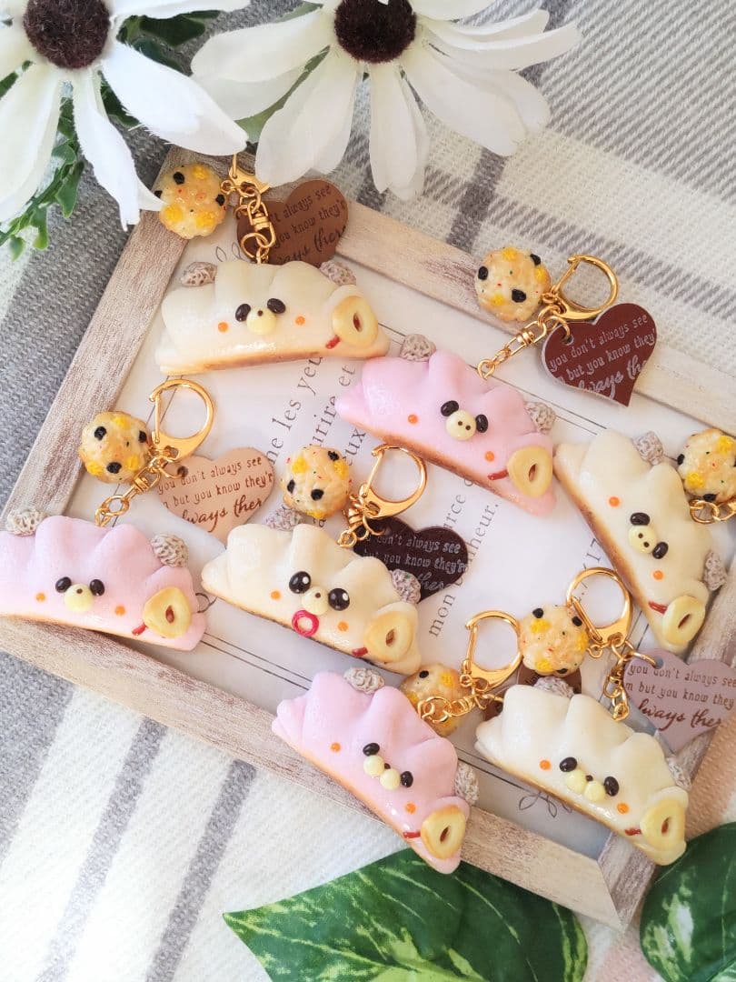 にんにく!!♡焼き餃子♡　えびこぶた　フェイクフード　フェイクスイーツ　中華