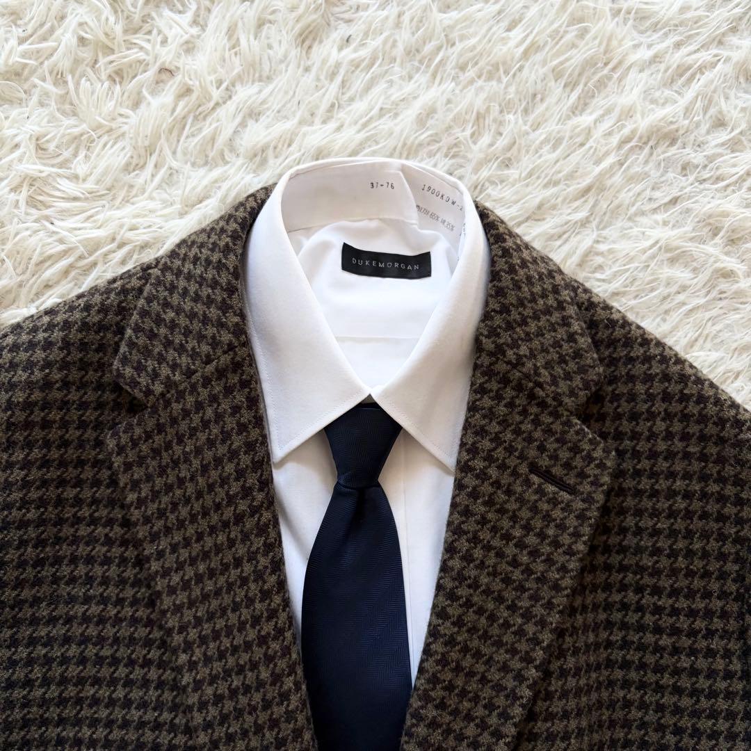 <極美品>CARUSO butterflyブラウン ウール チェスターコート50