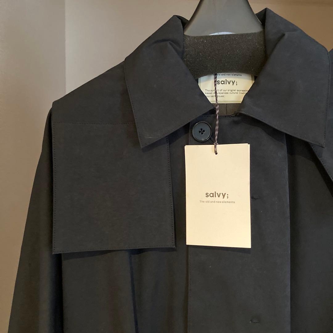 salvy トレンチコート フード付き ロングコート