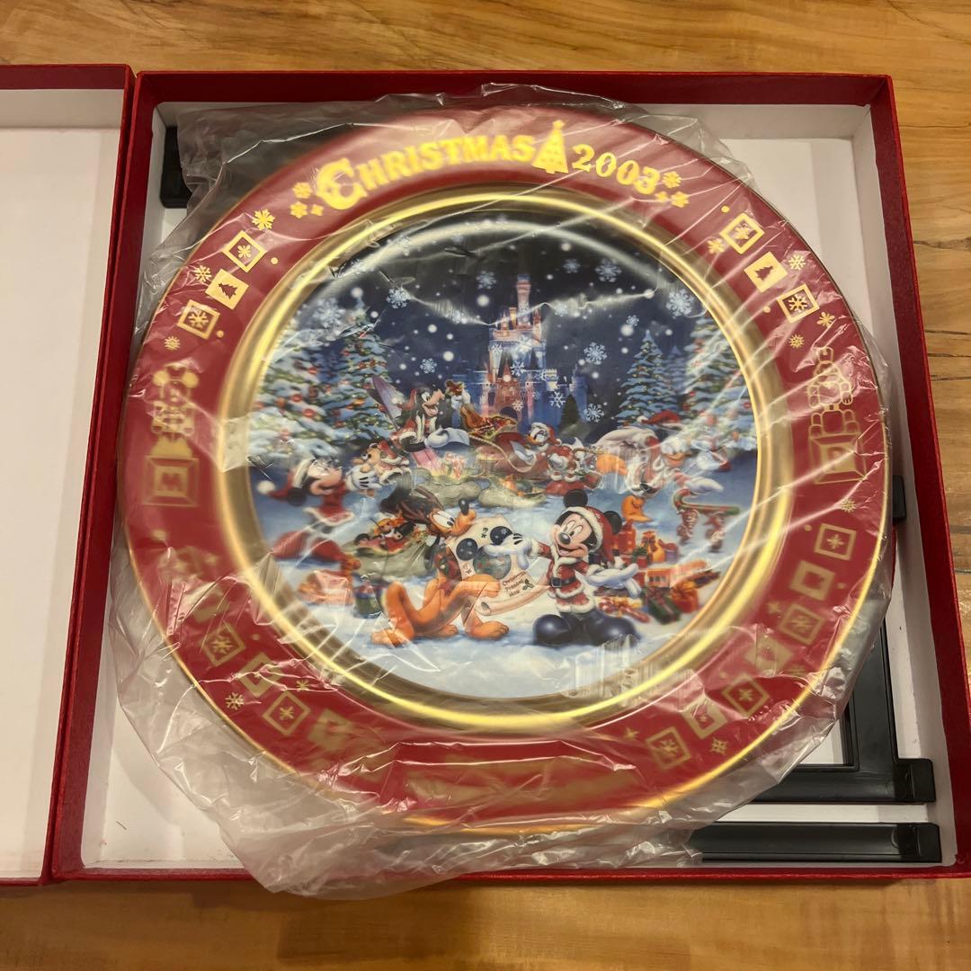 【ディズニー】ディズニーランド・ディズニーシー　2003年クリスマスプレート