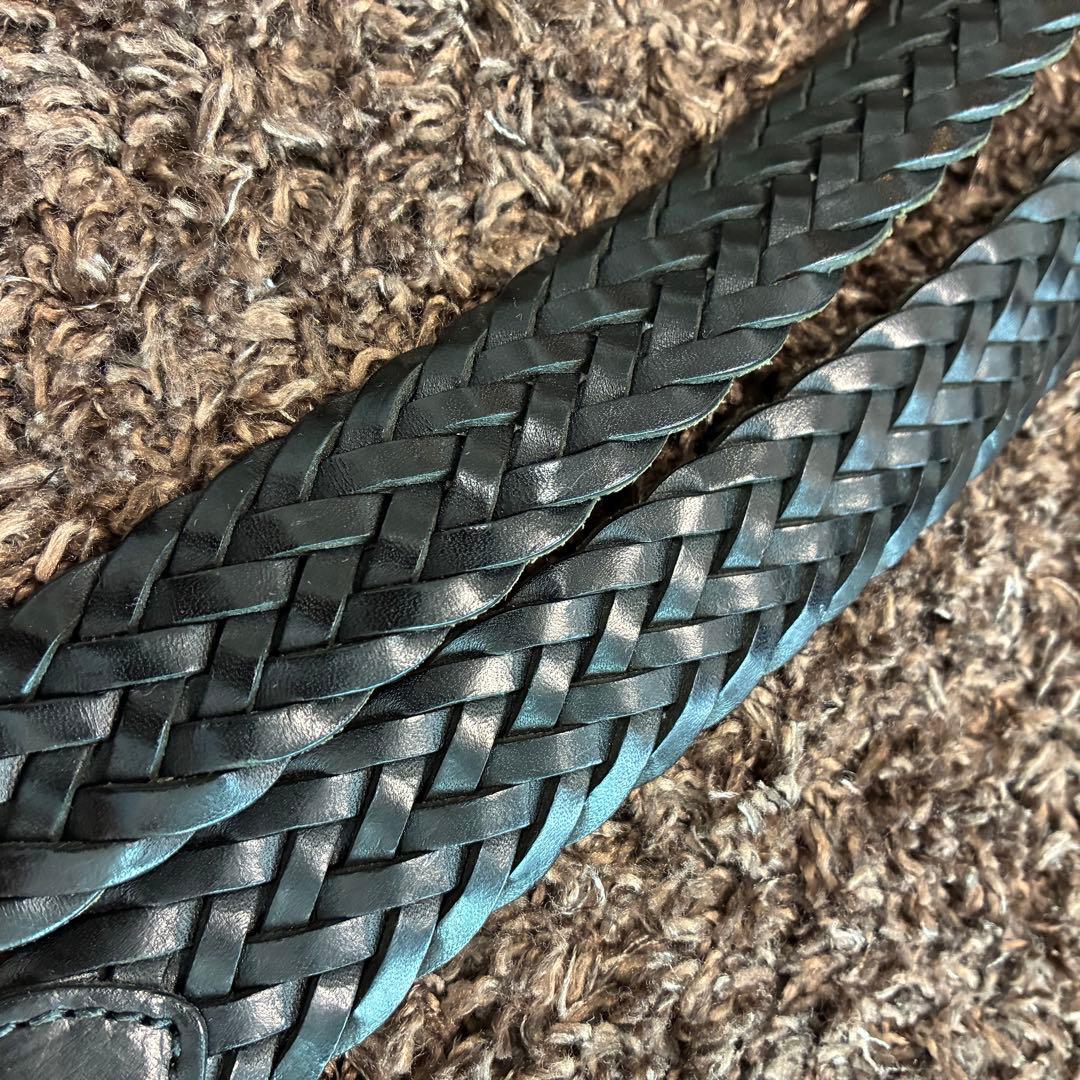 【美品】J&M DAVIDSON メッシュベルト 30mm 36/90 ブラック