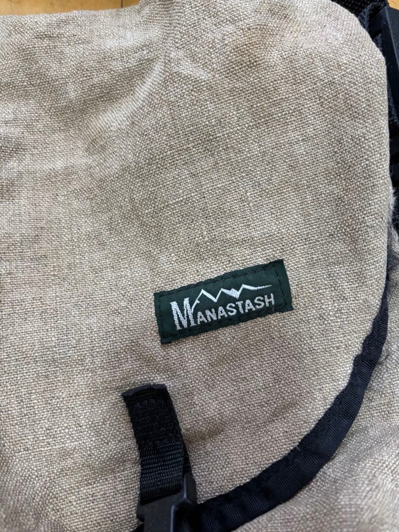 90s マナスタッシュ　アウトドア　ヘンプ　メッセンジャー　バッグ