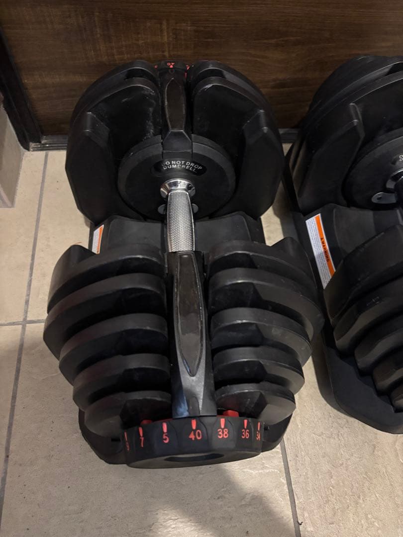 直接引き取りのみ　可変式ダンベル４０キロ　2個