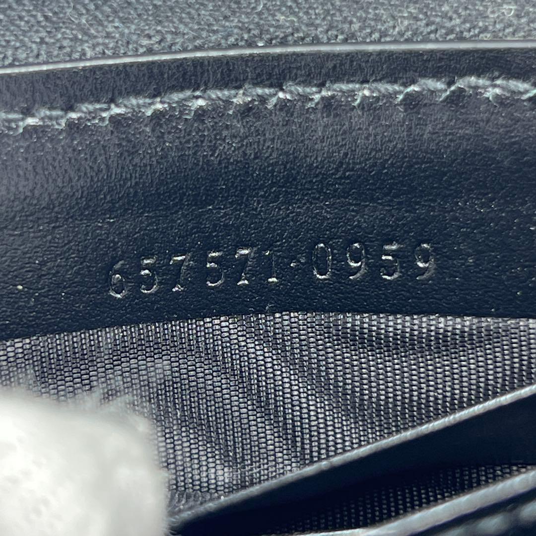 ✨極美品✨GUCCI グッチ　GGエンボス　L字ファスナー財布　＆カード