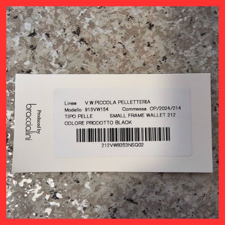 【新品未使用】ヴィヴィアンウエストウッド三つ折り財布　913VW154　ブラック