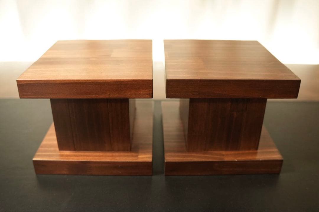 卓上用スピーカースタンド ブラックウォルナット